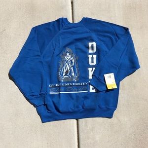 Vtg Duke University Blue Devils Sweatshirt NWT 90s